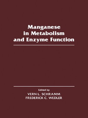 cover image of Manganese in Metabolism and Enzyme Function
